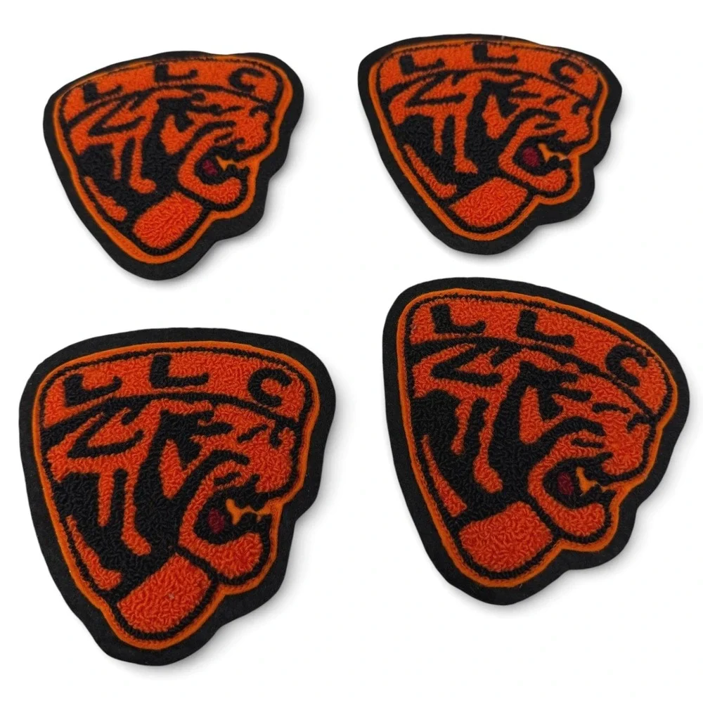 Vintage LLC Tiger Letterman Patches Lot of 6 Whiting Los Angeles Deadstock NEW
